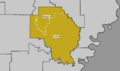 Map of Arkansas County Public School Districts