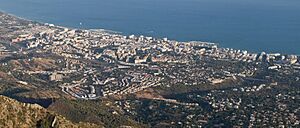 Marbella from La Concha, Andalucia, Spain - Sept 2009