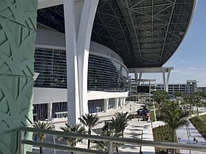 Marlins Park front plaza