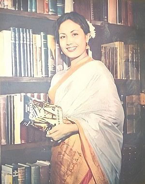 Meena Kumari in a Kanjeevaram