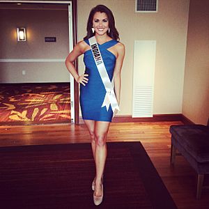 Mekayla, Miss Indiana USA 2014 interview outfit.jpg