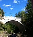Middlebury Gorge Concrete Arch Bridge from the south