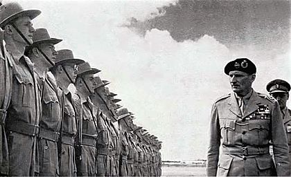 Montgomery inspects Royal Rhodesia Regiment guard of honour, 1947