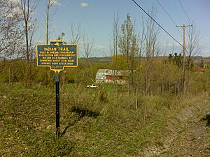 NewYorkStatehistoricalmarker IndianTrail Knoxboro