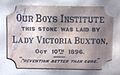 Our boys plaque