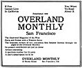 Overland Monthly advertisement in The Black Cat of April 1912