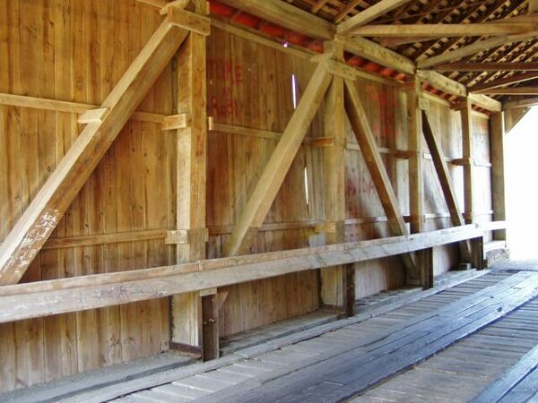 Phillips Covered Bridge interior