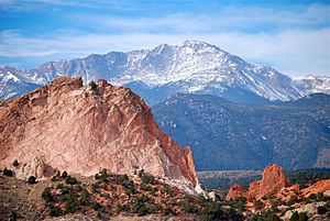 Pikes Peak from Garden of the Gods