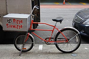 Pizza Schmizza delivery bicycle