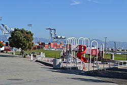 Playground in Middle Harbor Shoreline Park in the Port of Oakland