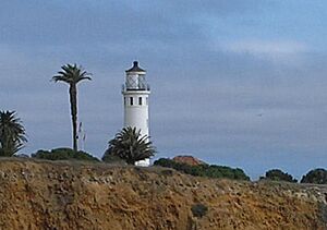 Point vicente light palos verdes detail