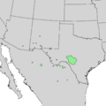 Quercus pungens range map 1