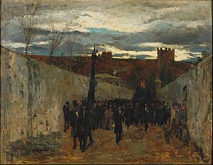 Ramon Tusquets - Burial of Fortuny - Google Art Project