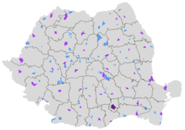 Romania Municipalities Map