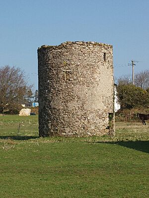 Ruin of windmill near Mullanour - geograph.org.uk - 1240136