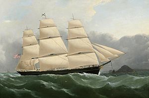 Samuel Walters - The clipper ship „Challenge“ arriving off the coast of England