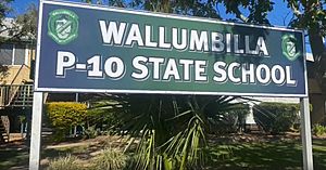 Sign, Wallumbilla State School, circa 2022