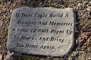 Singleton Family Cemetery, Cast Concrete Marker