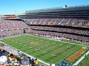 Soldier Field during Chicago Bears home game against the San Francisco 49ers on October 29, 2006