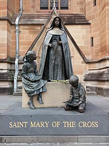Statue of St Mary of the Cross at St Mary's Cathedral