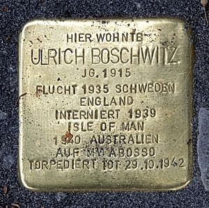 Stolperstein Hohenzollerndamm 81 (Schma) Ulrich Boschwitz