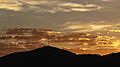 Sunrise over the summit of Mount Nardi from the south