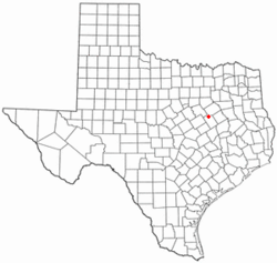 Location of Coolidge, Texas