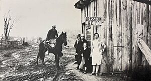 The Brasstown, N.C., post office in January 1926