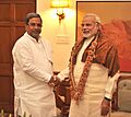 The Chief Minister of Karnataka, Shri Siddaramaiah calling on the Prime Minister, Shri Narendra Modi, in New Delhi on June 04, 2014