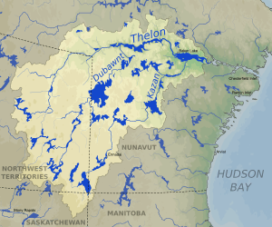 Thelon River basin map.svg
