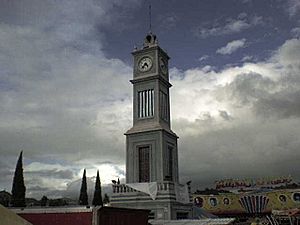 Monumental clock in Tlaxiaco