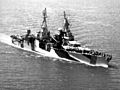USS Indianapolis (CA-35) underway in 1944 (stbd)