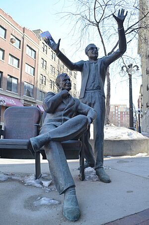 "Imagine, MTC" bronze statue.