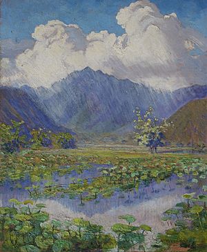 'A Shower in the Mountains, Manoa Valley' by Anna Woodward