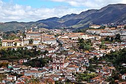 Overview of the Ouro Preto Historical Centre