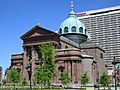 2013 Cathedral Basilica of Saints Peter and Paul from across the Benjamin Franklin Parkway