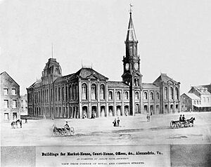 Alexandria City Hall in 1871