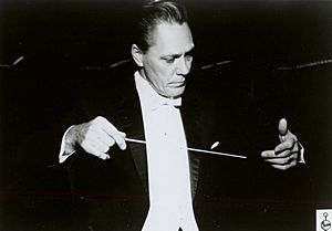 Alfred G. Wright conducting
