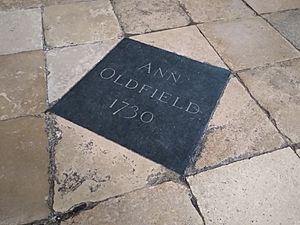 Ann Oldfield 1730 - Westminster Abbey