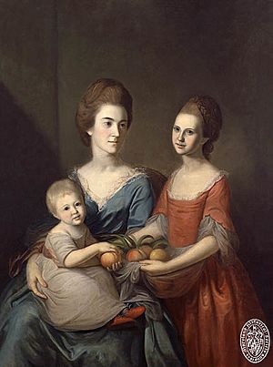 Anne Baldwin Chase (Mrs. Samuel Chase) and her daughters Anne and Matilda Chase