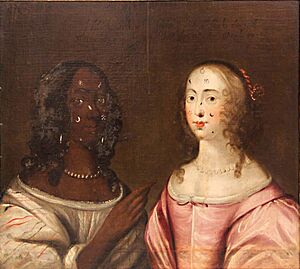 Anon (English School) - double portrait - circa 1650
