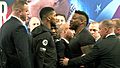 Anthony Joshua and Jarrell Miller