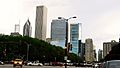 Aon Center and Two Prudential Center from Lake Shore Drive, Chicago, Illinois (9181749674)