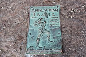 Appalachian Trail plaque Springer Mountain