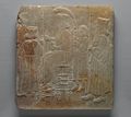 Archaizing Relief of a Seated King and Attendants, late 19th century