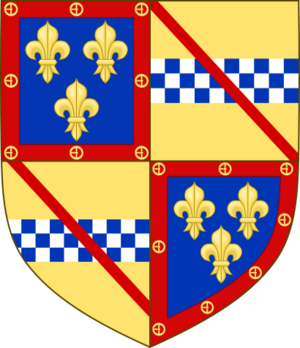 Arms of John Stewart, 6th Lord of Darnley