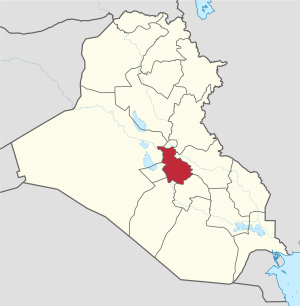 Location of Babylon Governorate