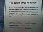 Berlin Wall monument Chicago