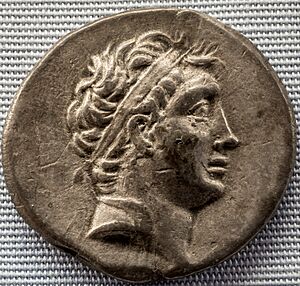 Bithynia - king Nikomedes IV - 94-74 BC - silver tetradrachm - head of Nikomedes IV - Zeus - München SMS 01.jpg