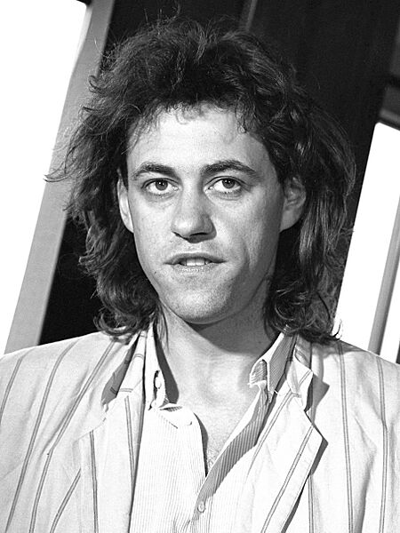 Bob Geldof, October 1985 (cropped)